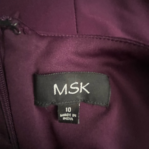 Evening dress size 10 embellished with rhinestones zipper back slit in front - Picture 2 of 6